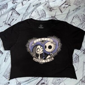 Disney the Nightmare before Christmas Custom Cropped Tee - T-Shirt